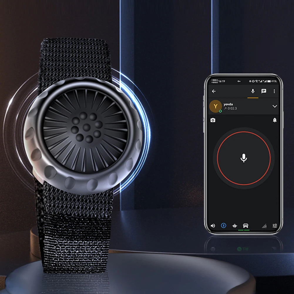 BT Wireless PTT Switch for ZELLO Wireless Microphone Speaker Wireless PTT Device for Android iOS Phone Car Motorcycle Voice Call