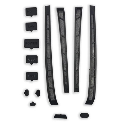 12 in 1 Silicone Dust Plugs Set Anti-dust Cover Dustproof Plug for PS5 Slim for Playstation 5 Slim Console Accessories Pack