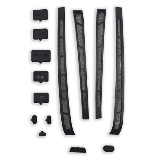 12 in 1 Silicone Dust Plugs Set Anti-dust Cover Dustproof Plug for PS5 Slim for Playstation 5 Slim Console Accessories Pack