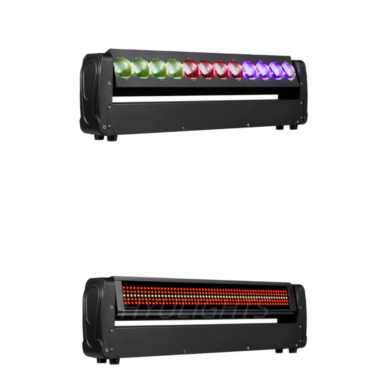 2PCS 200W 2 Sides Beam Curtain&Strobe 360°Infinite rotation LED Moving head DJ Bar Stage Effect Light