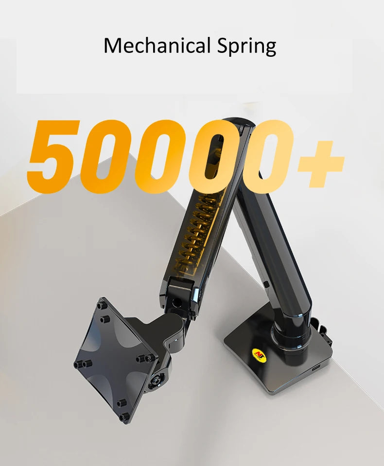 NB G50 mechanical Spring 27"-45" 42" big Screen Monitor Desktop Holder 360 Rotate 5-16kg ultra wide flat screen arc screen USB