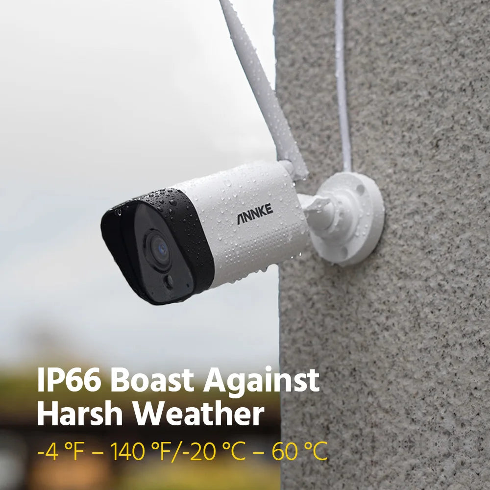 ANNKE 5MP WiFi CCTV System 10CH NVR Security Camera System Two Way Audio Outdoor Wireless IP Cameras Video Surveillance Kit