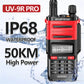 Baofeng UV 9R PRO IP68 Waterproof Walkie Talkie UHF/VHF 8W Dual Band High Power Long Range Radio + Earpiece