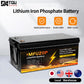 DATOUBOSS 12V 300Ah LiFePO4 Battery 3840Wh Deep Cycle Built-in BMS Max 200A Discharge for Solar Off-grid RV Marine