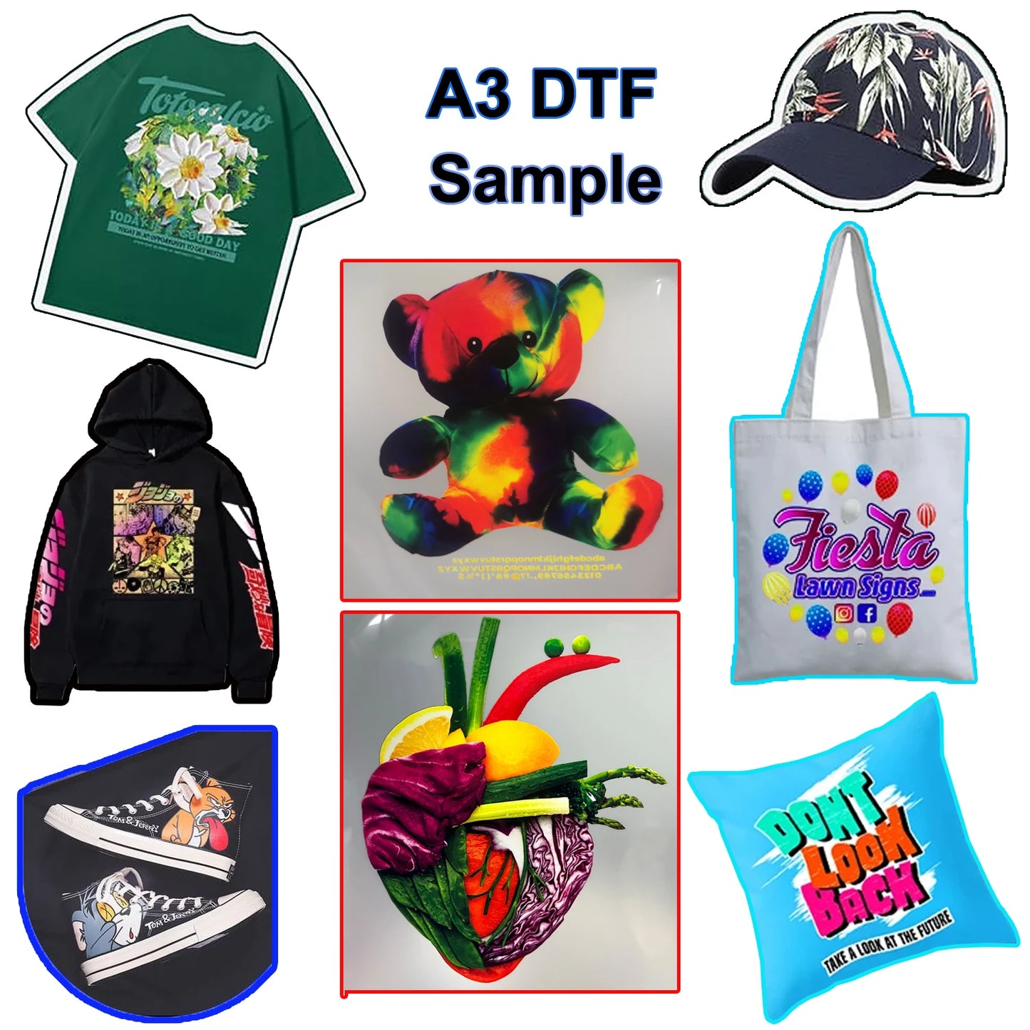 ACHI DTF Transfer Printer A3 DTF Printer T Shirt Printing Machine With Curing Oven for Clothes Hoodies Jeans Textile EU US Stock