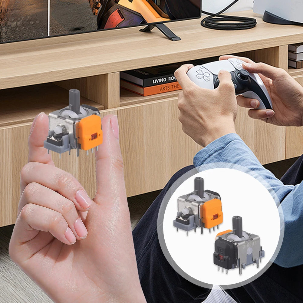10PCS Hall Electromagnetic Joystick High Precision No Drifting Hall Effect Thumb Sticks Joystick Rocker Module for PS4/PS5/Xbox