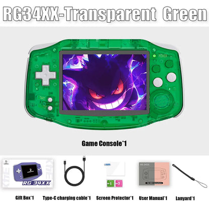 ANBERNIC RG34XX Handheld Game Consoles RG 34XX Retro Gaming Console Linux 64-bit 3500mAh Battery WiFi Bluetooth HD and TV Output