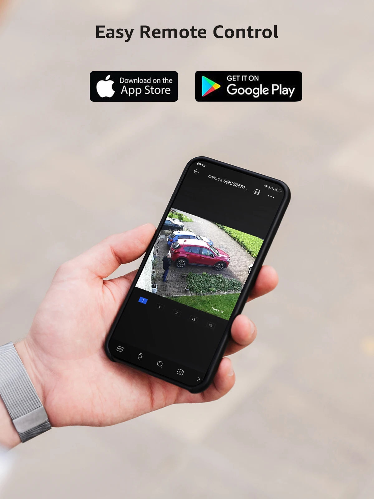 ANNKE 4K 8MP POE Network Video Surveillance Cameras System With 16PCS Smart Dual Light Security Cameras Motion detection