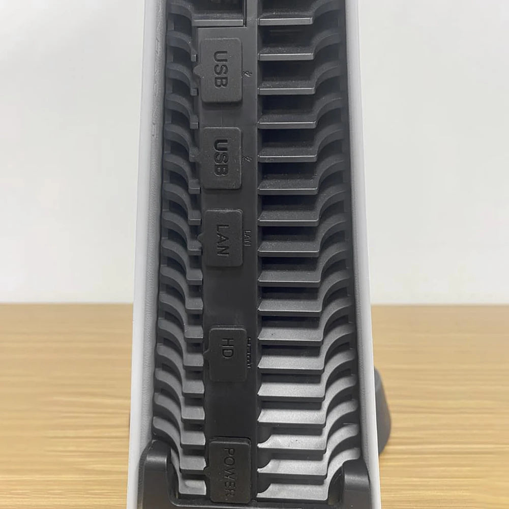 12 in 1 Silicone Dust Plugs Set Anti-dust Cover Dustproof Plug for PS5 Slim for Playstation 5 Slim Console Accessories Pack