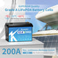 KEPWORTH 12V 300Ah LiFePO4 Battery, Built-in 200A BMS 3840Wh Energy Deep Cycles, Perfect for Off-Grid, Motorhome, Solar System
