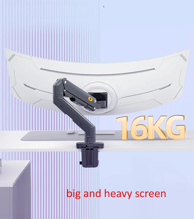 NB G50 mechanical Spring 27"-45" 42" big Screen Monitor Desktop Holder 360 Rotate 5-16kg ultra wide flat screen arc screen USB