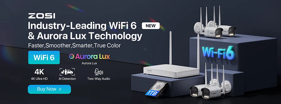 ZOSI 32CH 4K PoE Security Camera System 4TB Face/Person/Vehicle Detect 16 Port 32CH CCTV NVR Dual-Disk 8MP Surveillance IP Cams