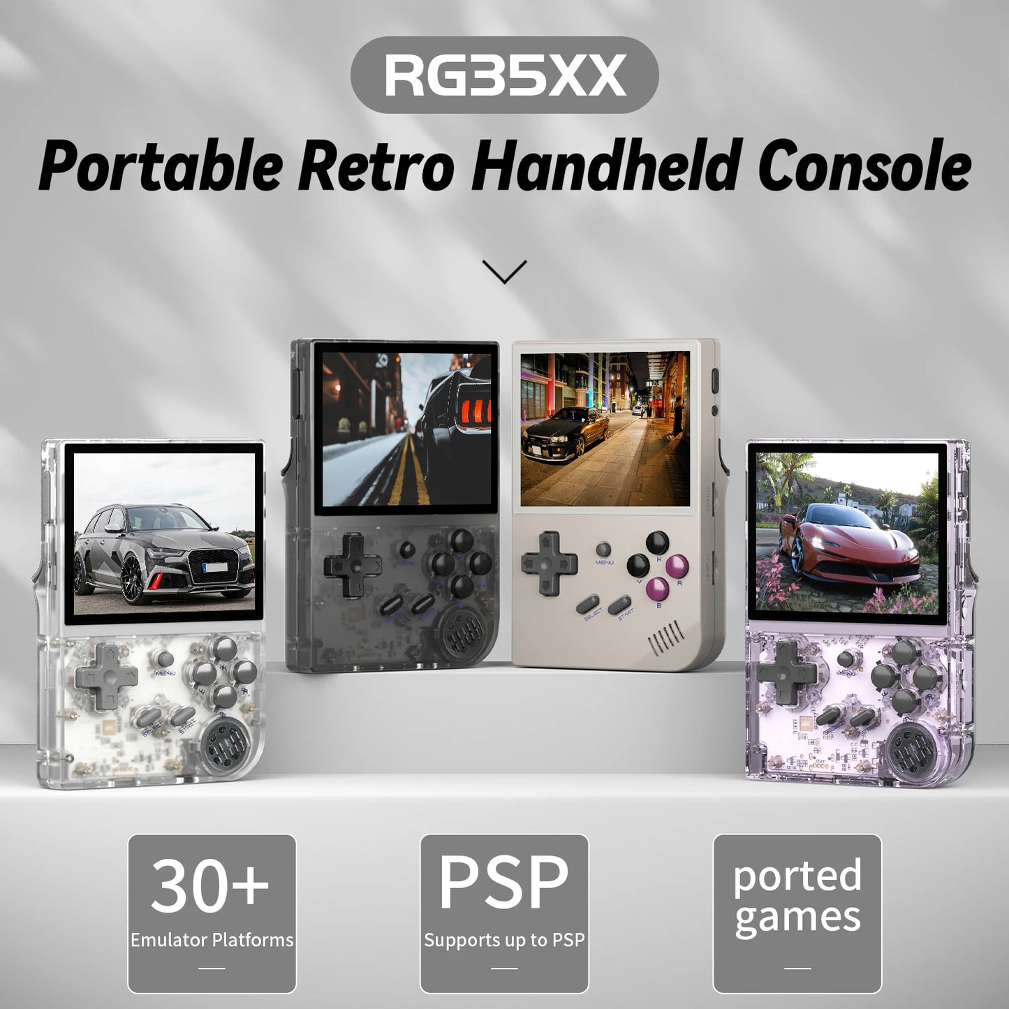 ANBERNIC RG35XX Handheld Game Console H700 Processor 3.5'' IPS Screen Linux System Retro Portable Video Console 2024 New Model
