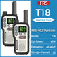 2X BAOFENG FRS Walkie Talkies Long Range Walkie Talkie NOAA VOX Flashlight Type-C Portable Two Way Radio For Restaurant Camping