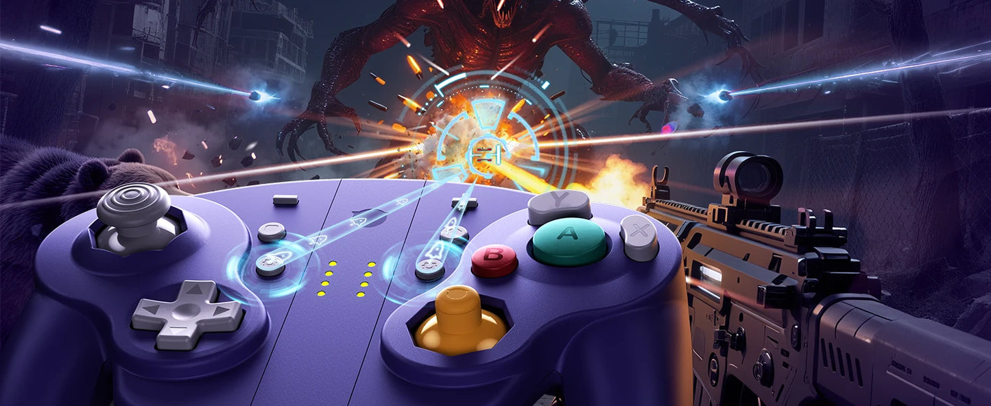 NYXI Wizard 2 Joypad Switch 2 Controller PC NGC, Hall Effect, NFC Function, 6-Gyro, Dual Vibration Purple Local Shipping