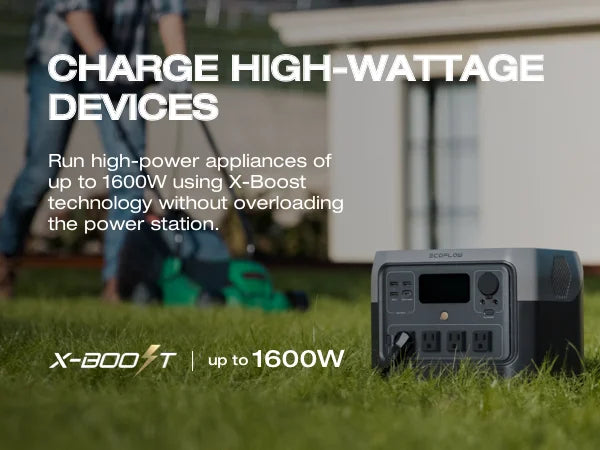 ECOFLOW Solar Generator RIVER 2 Pro 700, 716Wh LiFePO4 Battery, 4x800W AC Outlets (1600W Surge), Solar Generator