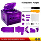 7 COLOR Transparent Box Replacement Case For Gamecube Housing Shell Case For NGC Retro Video Game Console DOL-101/DOL-001 Access