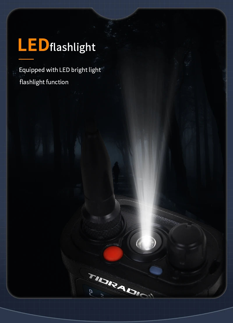 2nd Gen TIDRADIO TD-H8 10W Profession Walkie Talkie Long Range Emergency Radio Portable Two Way Radio Receiver Search Repeaters