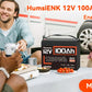 Humsienk LiFePO4 Lithium Battery 12V 100Ah Low-Temp Protect Built-in 100A BMS 15000 Cycles For Vans,Golf Cart,Boat,RV,Camp,GP24