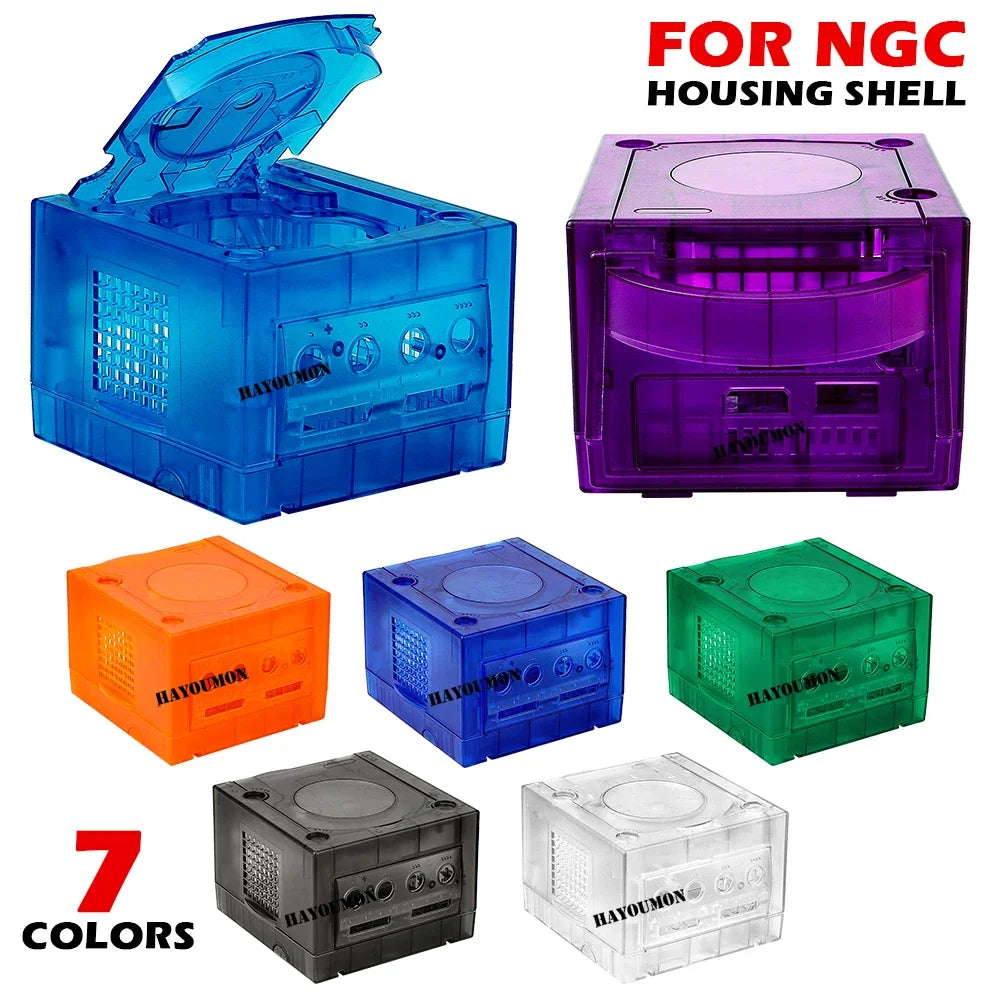 7 COLOR Transparent Box Replacement Case For Gamecube Housing Shell Case For NGC Retro Video Game Console DOL-101/DOL-001 Access