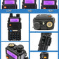 4PCS Baofeng Walkie Talkie UV 5R 8W Ham Radio Long Range Walkie Talkies Dual Band Handheld Two Way Radio with 3800mAh Battery