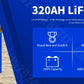 US Stock 320AH Lifepo4 Battery Rechargeable lithium iron phosphate batteries DIY 12V 24V 48V For EV Golf Cart Boat with busbars