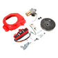 Electric Start Kit 5.5 / 6.5Hp Engine Starter 4 Stroke Ignition Kit Chicken Stick Engine Starter Flywheel For GX160 GX200