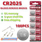 10-100PCS 150mAh 3V CR2025 Battery CR 2025 Lithium Battery DL2025 BR2025 KCR2025 For Car Remote Control Watch Button Coin Cells