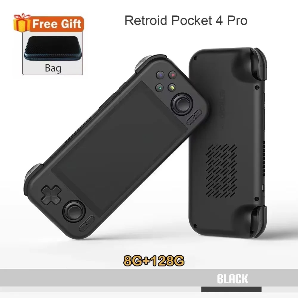 Retroid Pocket 4 Pro RP 4Pro Handheld Game Console Retro Video Game Consoles 4.7Inch Touch Screen 8G+128G tAndroid13 PSP PS2gift