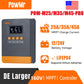 PowMr 25A/35A/45A MPPT Solar Charge Controller for 12V/24V Lithium Battery LCD Regulator 100VDC Soalr Panel Dual USB Controller