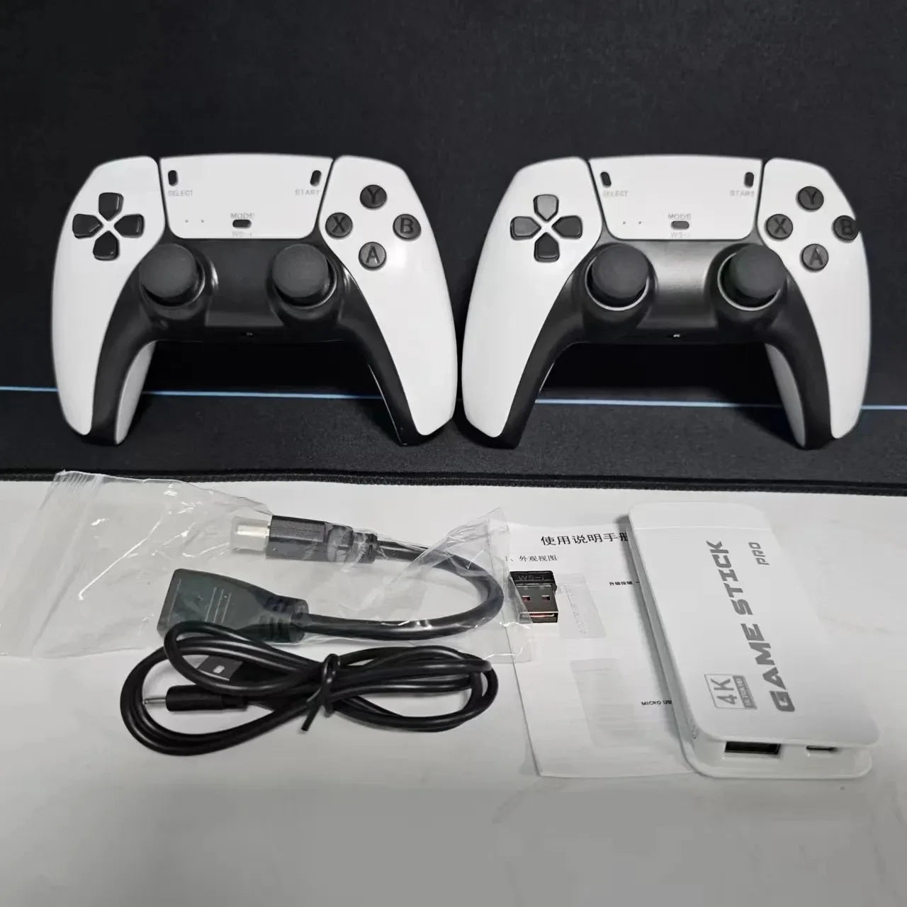 64G Game Stick M15 4K Video TV Game Console Wireless Gamepads Video Game 64G 40000+/50000+ Classic Arcade Games HD Two-player