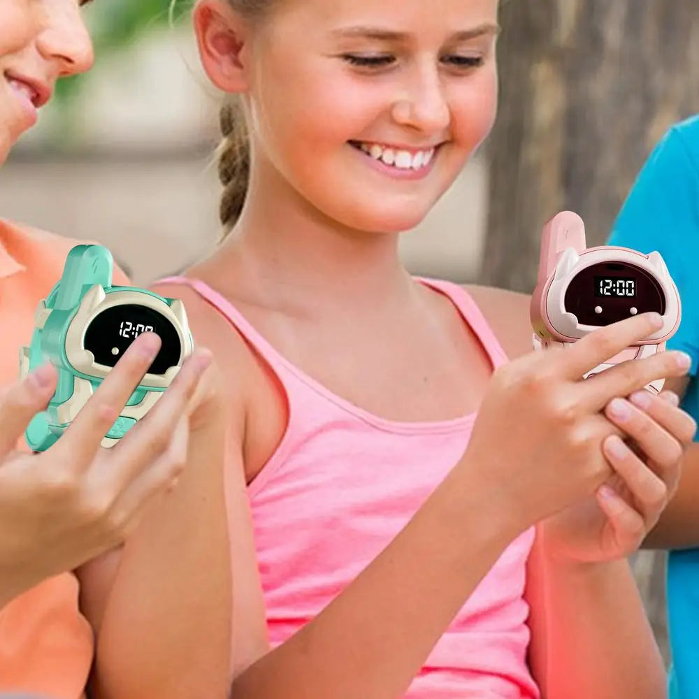 Walkie Talkie Watches For Kids Long Range Children Walky Talky Outdoor Game Two-Way Radio Walky Talky Watch Children Long Range