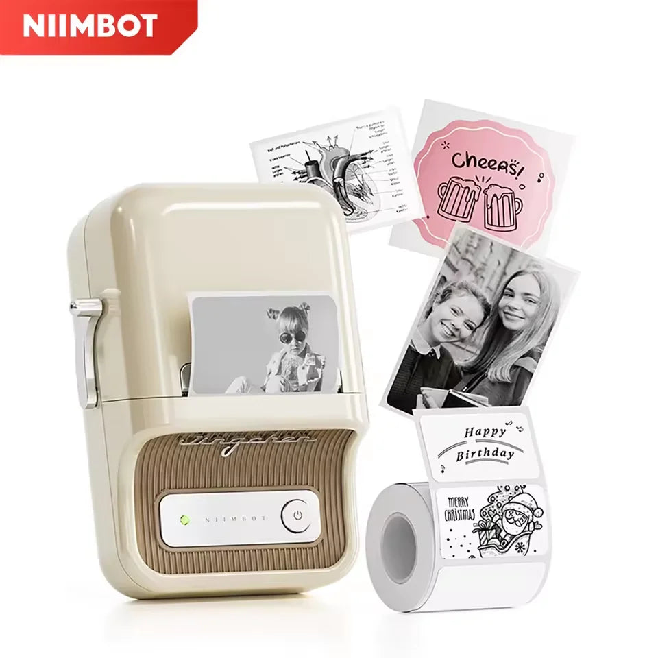 Niimbot B21 Mini Portable Thermal Printer Self-adhesive Label Printer Portable Inkless
