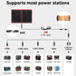 Dokio 18V 100W Portable Foldable Solar Panel with 12V Controller Kit for Family Camping Trips