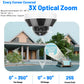 Vikylin Hik compatible 3X Zoom 6MP Dome PTZ IP Camera IR Night Vision MD2.0 IP66 Home Video Surveillance CCTV Security Camera