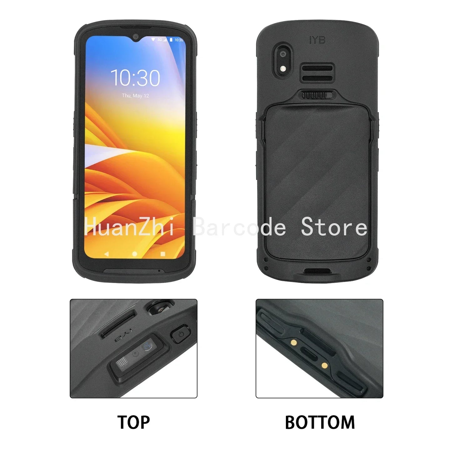 TC15 Protective Case with Hand strap for Zebra TC15 Scanner Handheld Mobile Computer, Rugged Bumper Cover