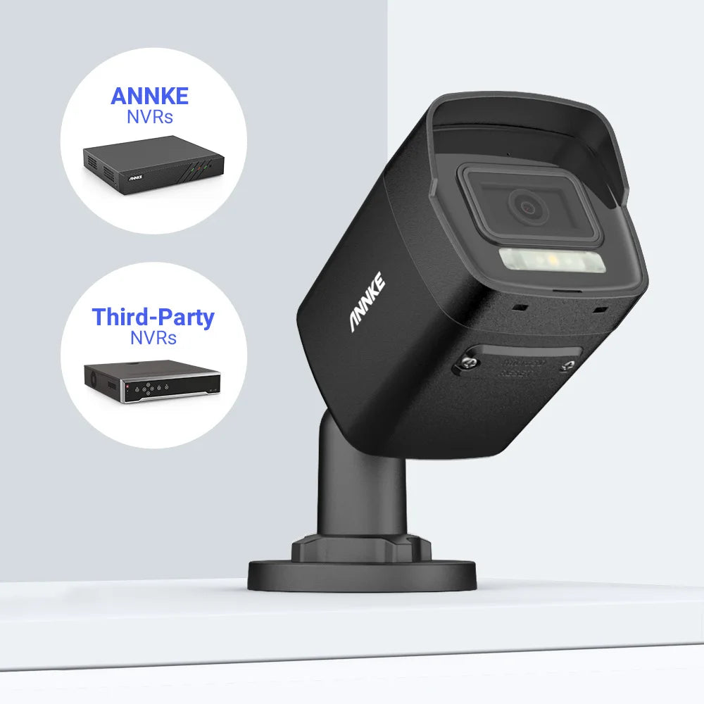 ANNKE 3K Ultra HD POE Video Surveillance System 8CH 6MP NVR Recorder 5MP Security Cameras CCTV Kit Smart Dual Lights Ip camera