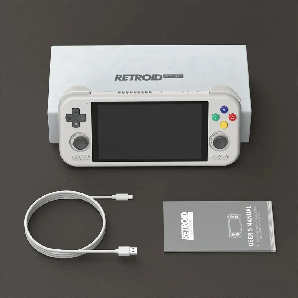 Retroid Pocket 4 Pro RP 4Pro Handheld Game Console Retro Video Game Consoles 4.7Inch Touch Screen 8G+128G tAndroid13 PSP PS2gift