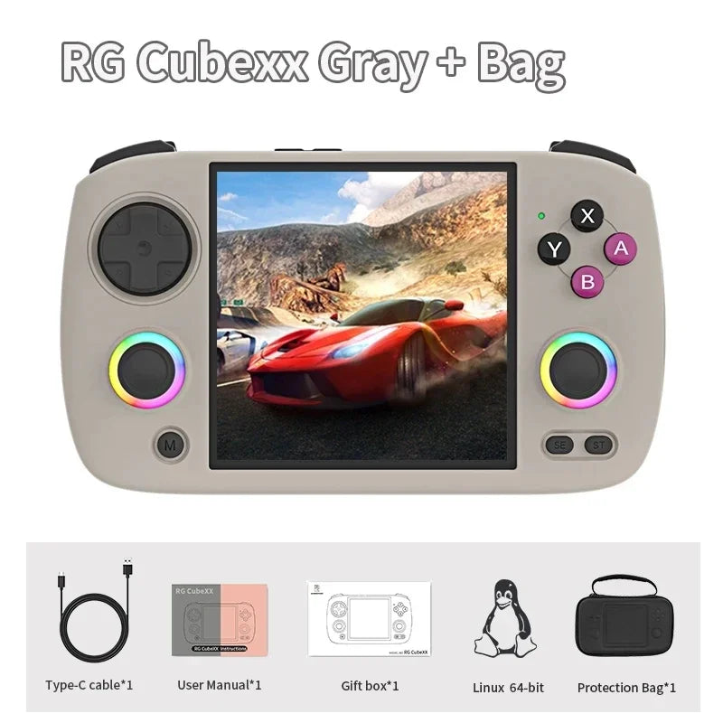 NEW ANBERNIC RG CUBE XX Retro Handheld Game Console Video Player Gaming Linux HD IPS RGB WIFI Bluetooth PSP Games Gift RGCUBEXX
