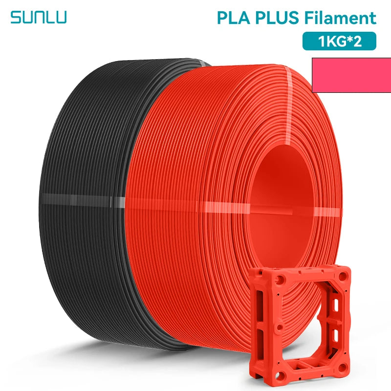 SUNLU 2KG PLA/PLA PLUS/PLA+2.0 Filament 1.75mm 1KG Without Tray 3D Printer Filament for 3D Printer& 3D Pen，Refll Filament