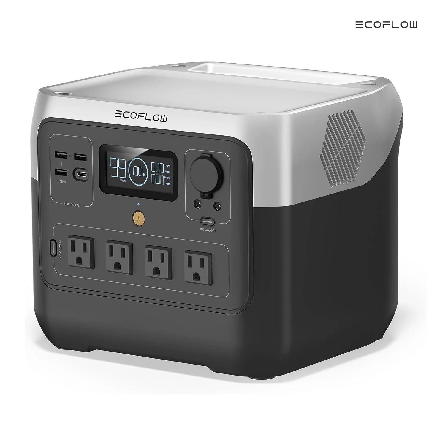 ECOFLOW Portable Power Station RIVER 2 Pro, 768Wh LiFePO4 Battery, 70 Min Fast Charging, 4X800W (X-Boost 1600W) AC Outlets
