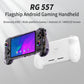 ANBERNIC RG557 Retro Handheld Game Console 5.48" AMOLED Screen Dimensity 8300 Android WIFI Video Gaming Player Streaming RG 557
