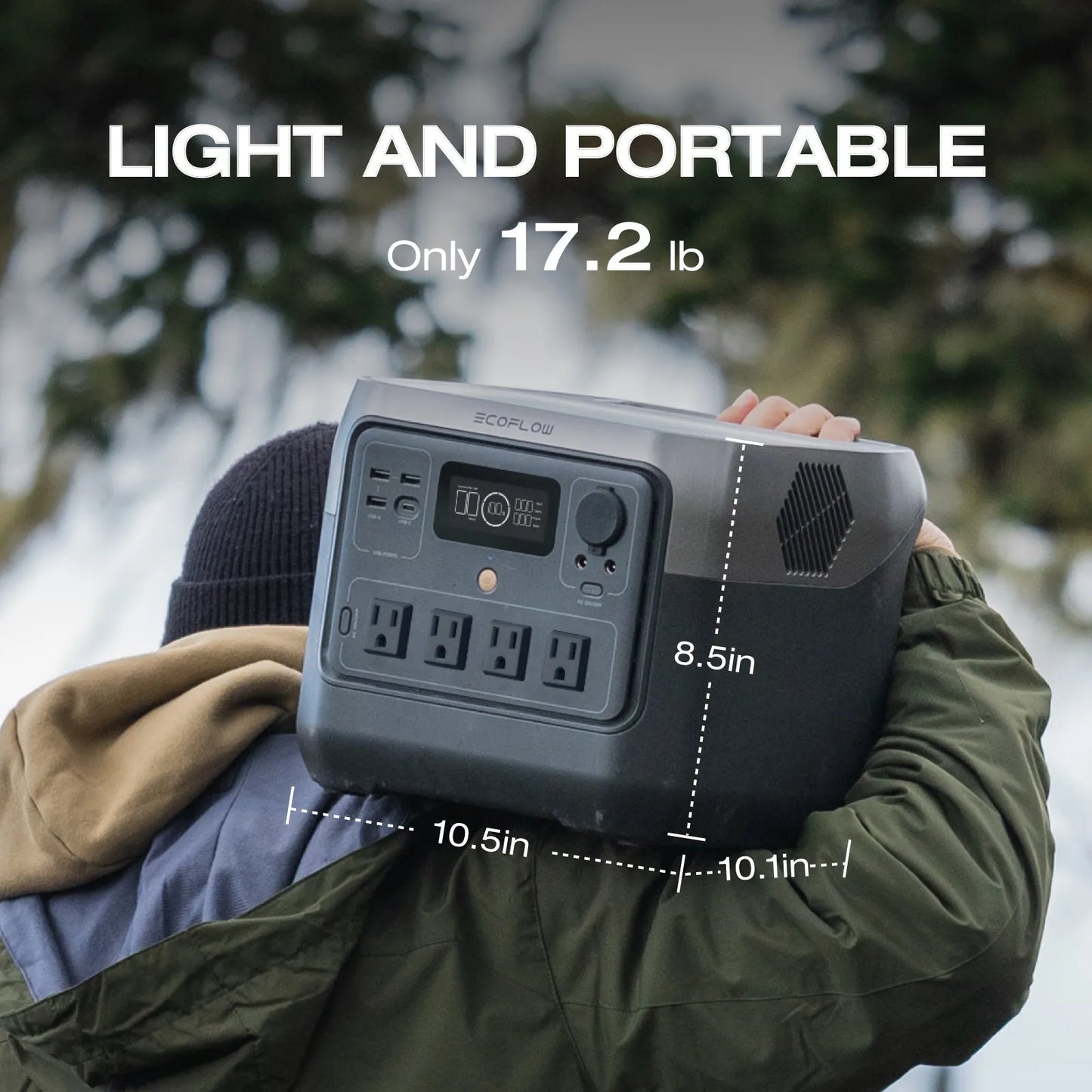 ECOFLOW Portable Power Station RIVER 2 Pro, 768Wh LiFePO4 Battery, 70 Min Fast Charging, 4X800W (X-Boost 1600W) AC Outlets