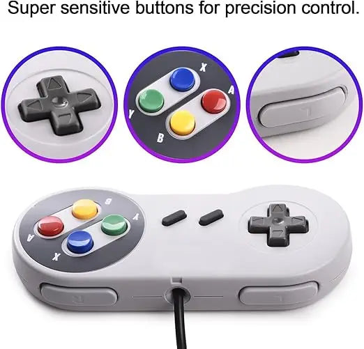 Retro Game Console - Classic, Vintage, Mini Game Console for Kids and Adults, Retro Classic 620 Game Console with 2 Controllers