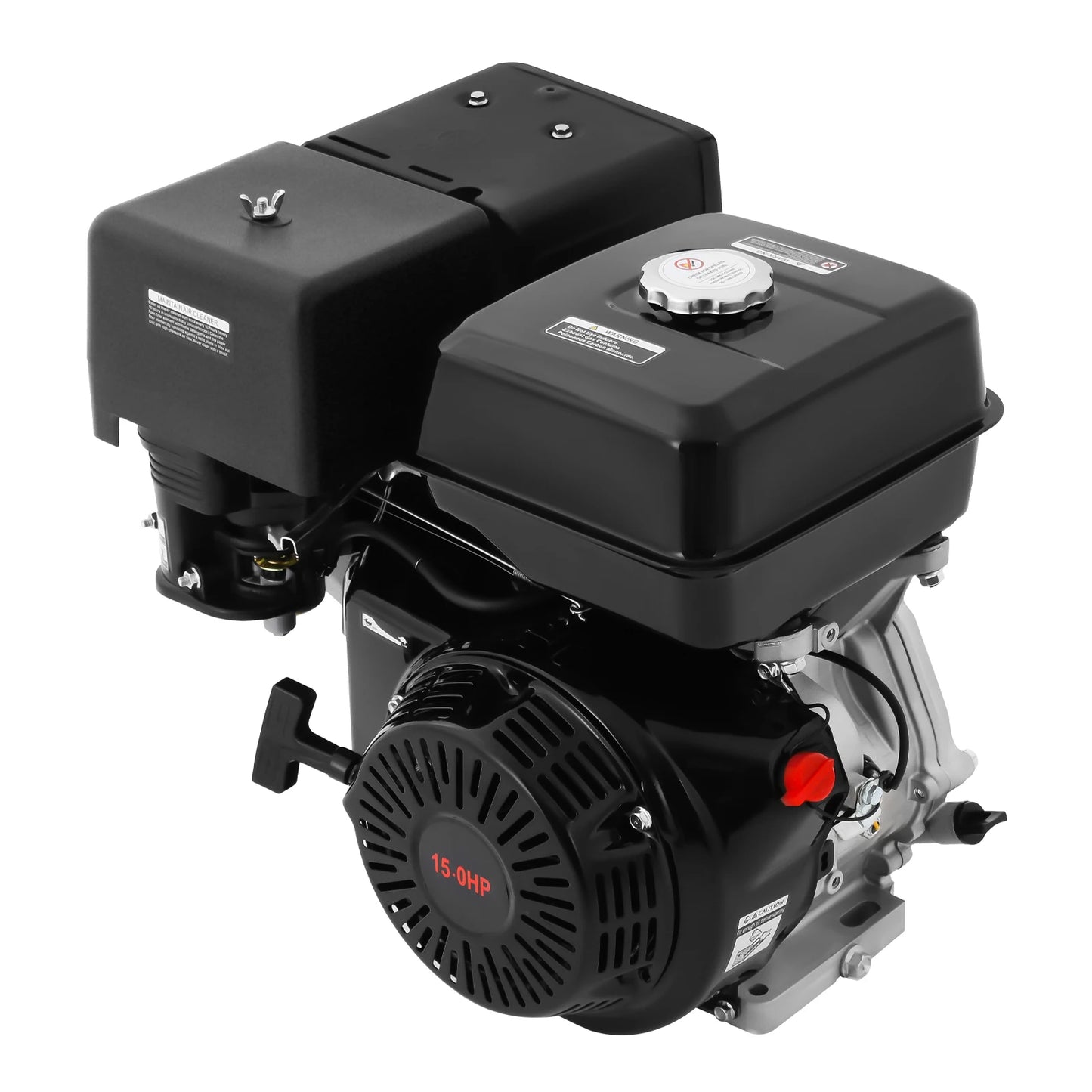 Black 420CC 4-Stroke 15HP Gasoline Motor Engine Single Cylinder Motor Air Cooling System