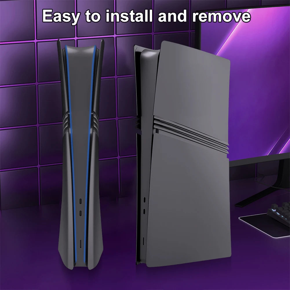 Face Plate Console Cover ABS Hard Case Anti-Scratch Faceplate Case Cover Dustproof Cover Plates for PS5 Pro Disc/Digital Edition