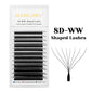 MASSCAKU 3D 4D 5D 6D 7D 8D 10D W Shaped Eyelash Natural Soft Lightweight Individual W Style Premade Fans Eyelashes Extensions