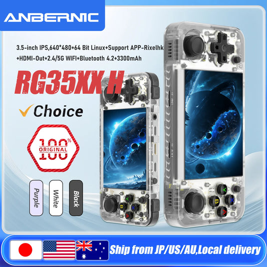 ANBERNIC RG35XX H Hand-held Consoles For Playing Video Games 3.5-inch IPS 640*480 Screen Retro Game Player 3300 mAh RG35XXH