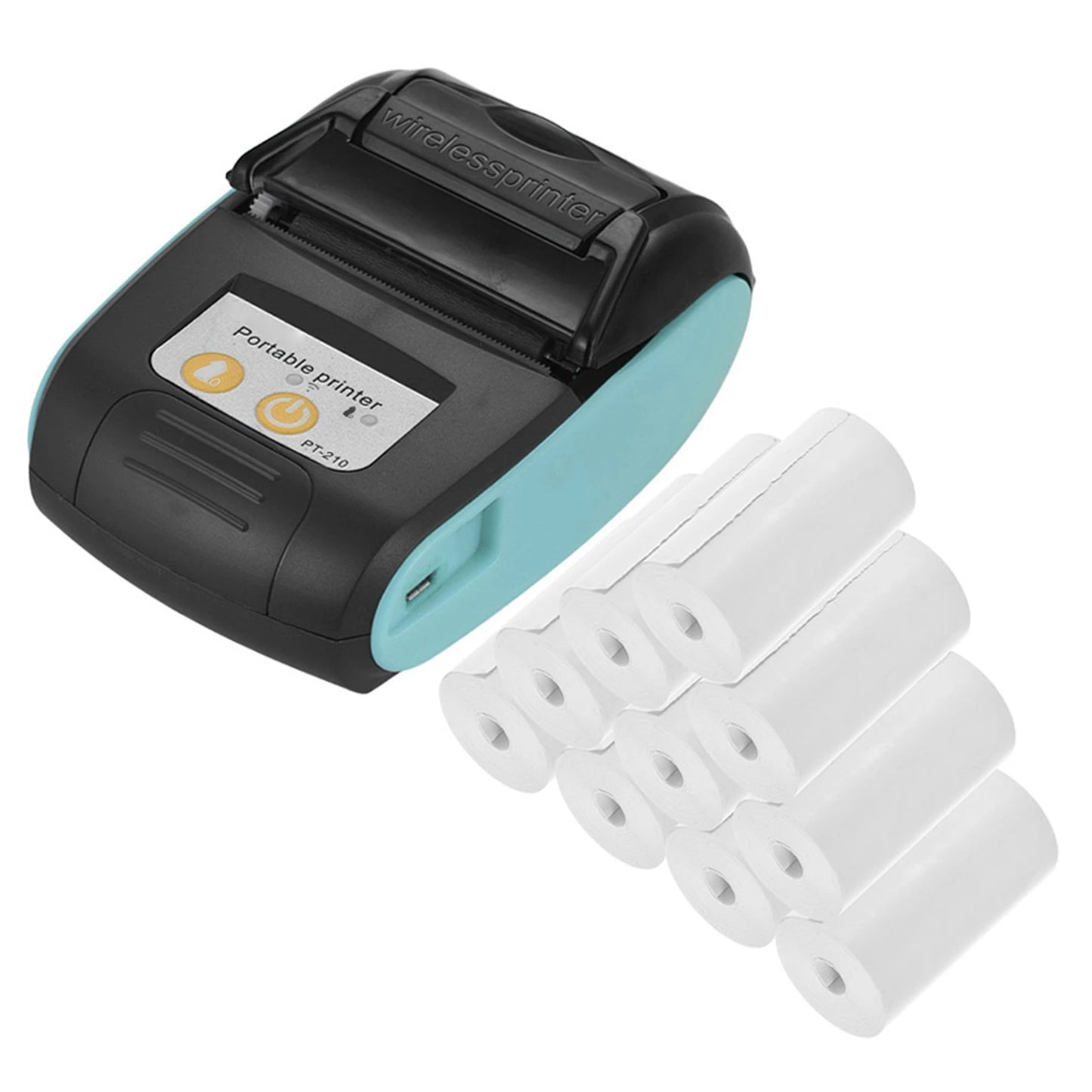 GOOJPRT PT-210 Portable Thermal Printer Handheld 58mm Receipt Printer for Retail Stores Restaurants Factories Logistics