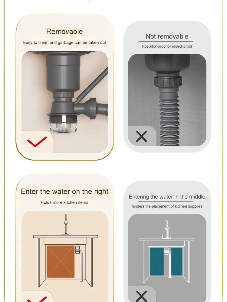 Stainless Steel Waterfall Kitchen Sink Large Single Slot With Digital Display Faucet Apartment Multifunctional Wash Basin
